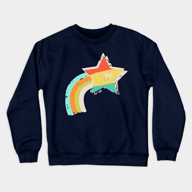 Shooting Star Crewneck Sweatshirt by Life Happens Tee Shop